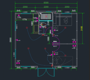20ft one bedroom container layout