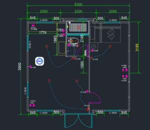 20ft 2 bedroom container layout