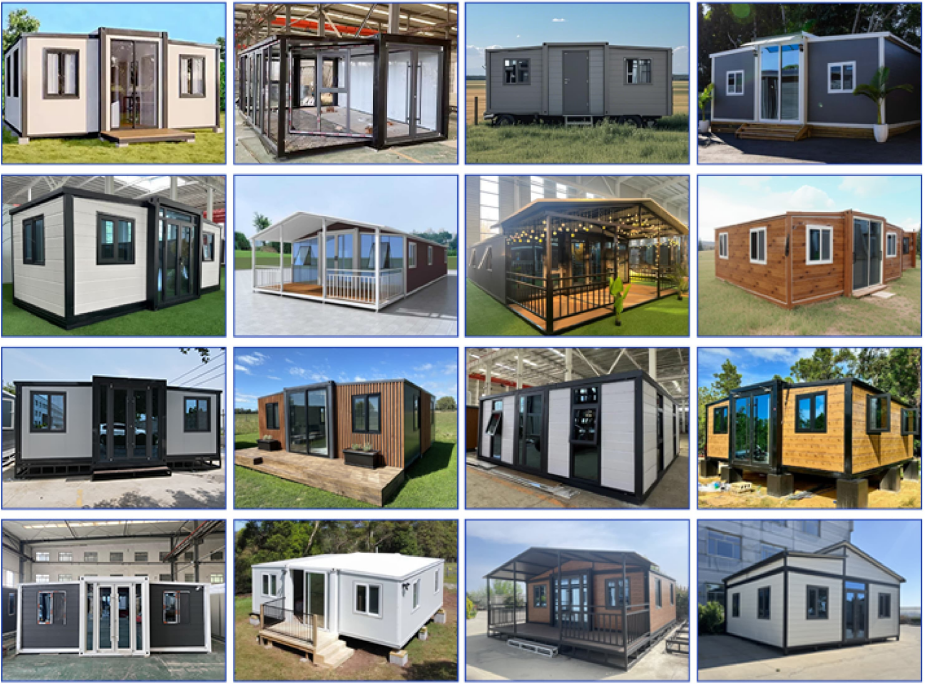 Expandable container house appearance